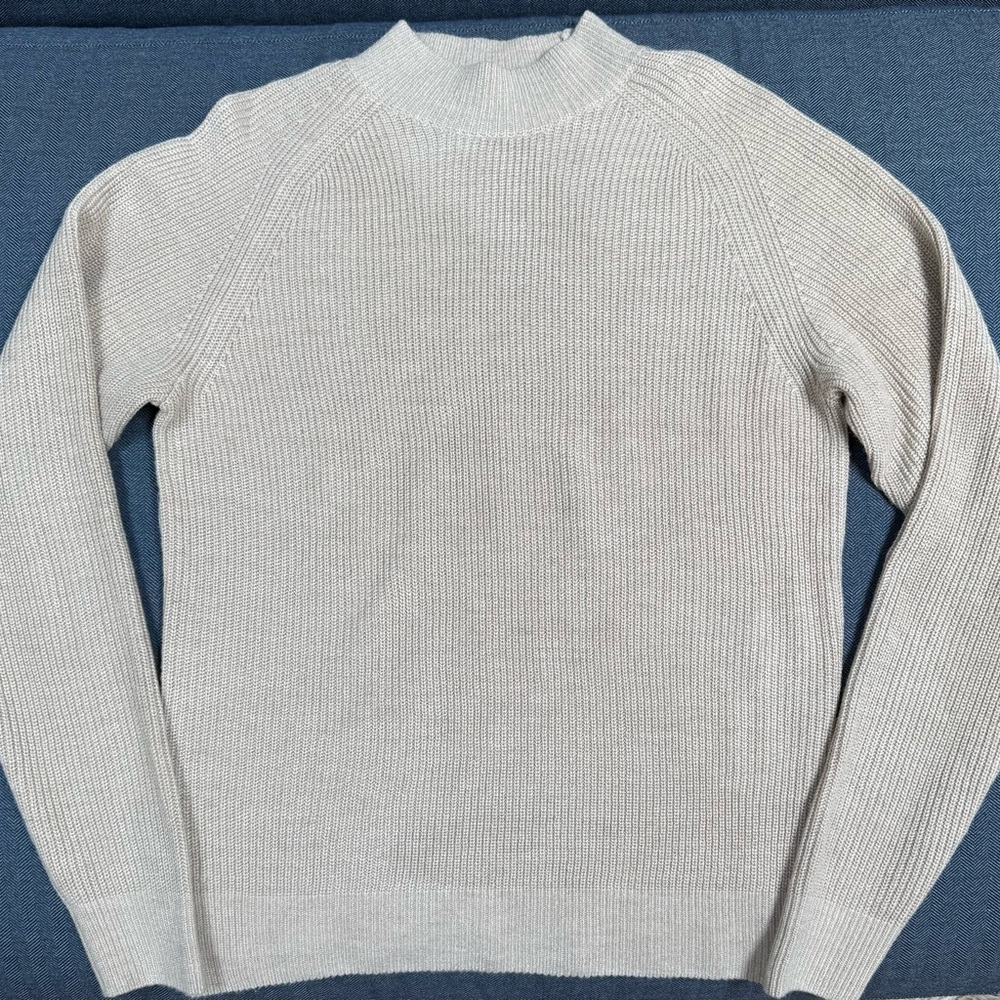 Uniqlo Men's Beige Mockneck Sweater